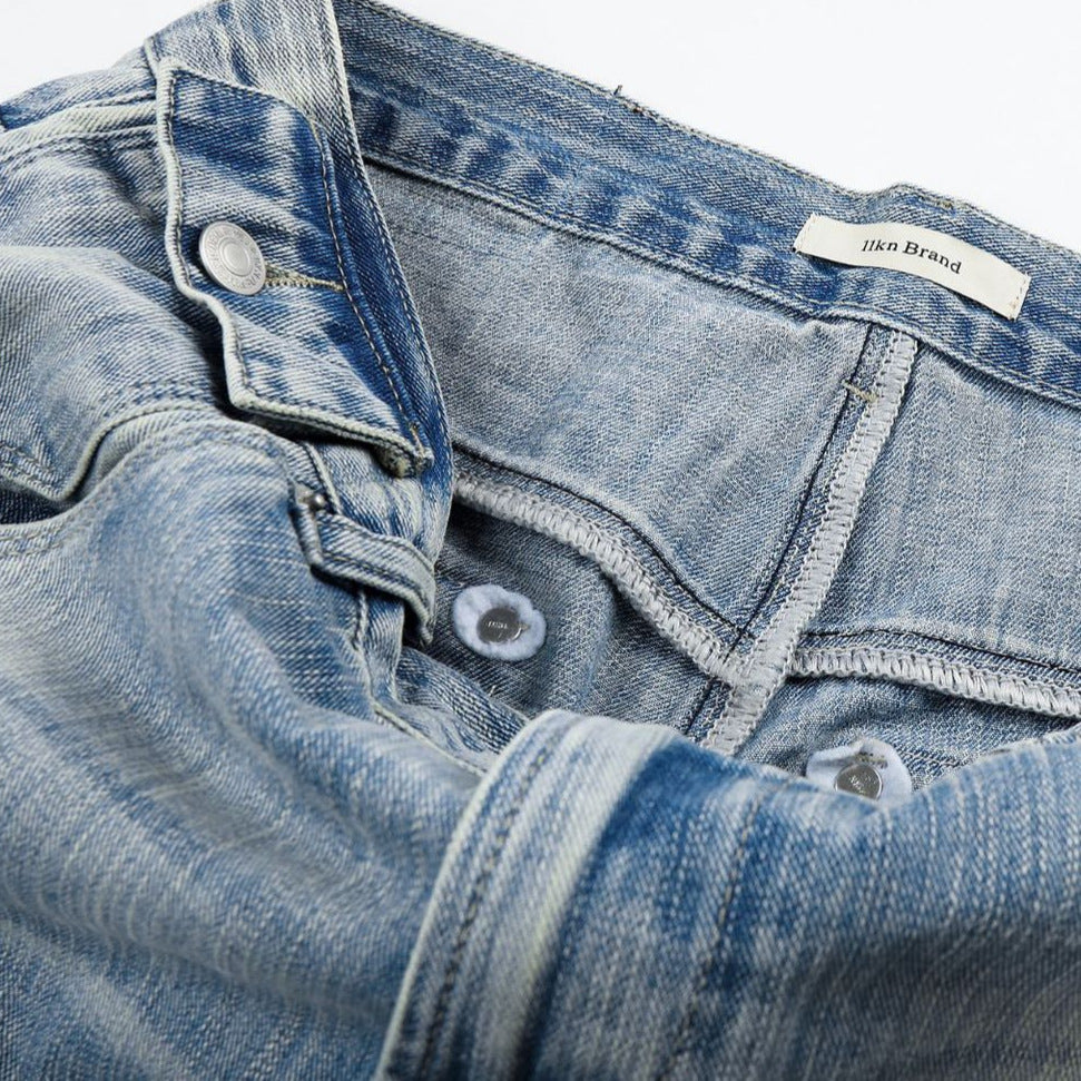 11KN Retro Loose Old Stitched Jeans