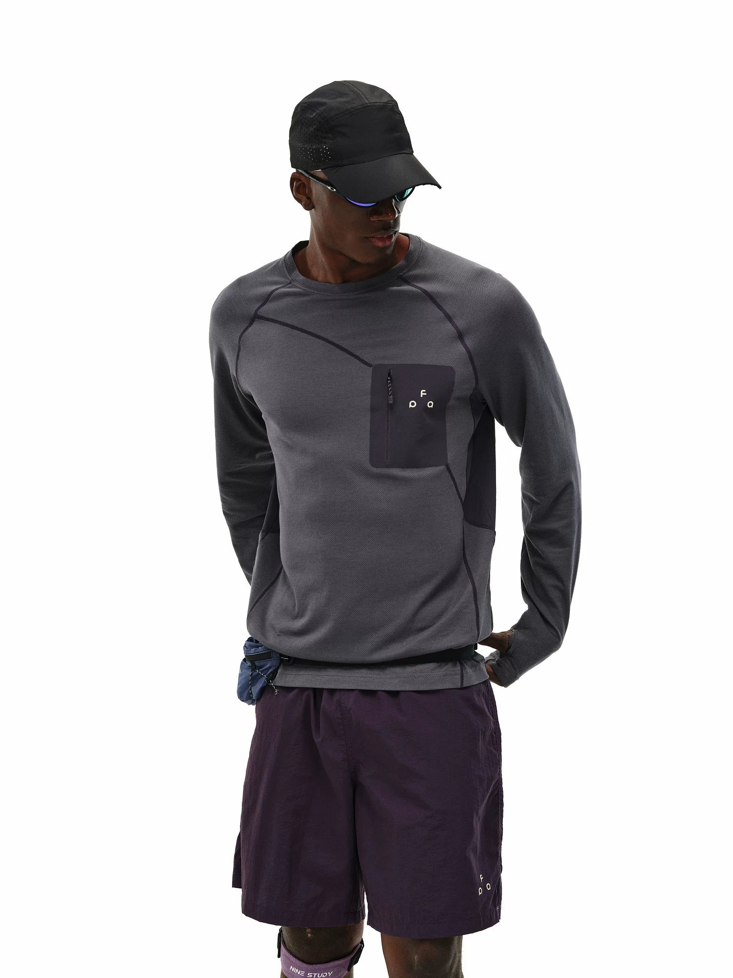 FPA Sports Crew Neck Casual Contrast Long Sleeves