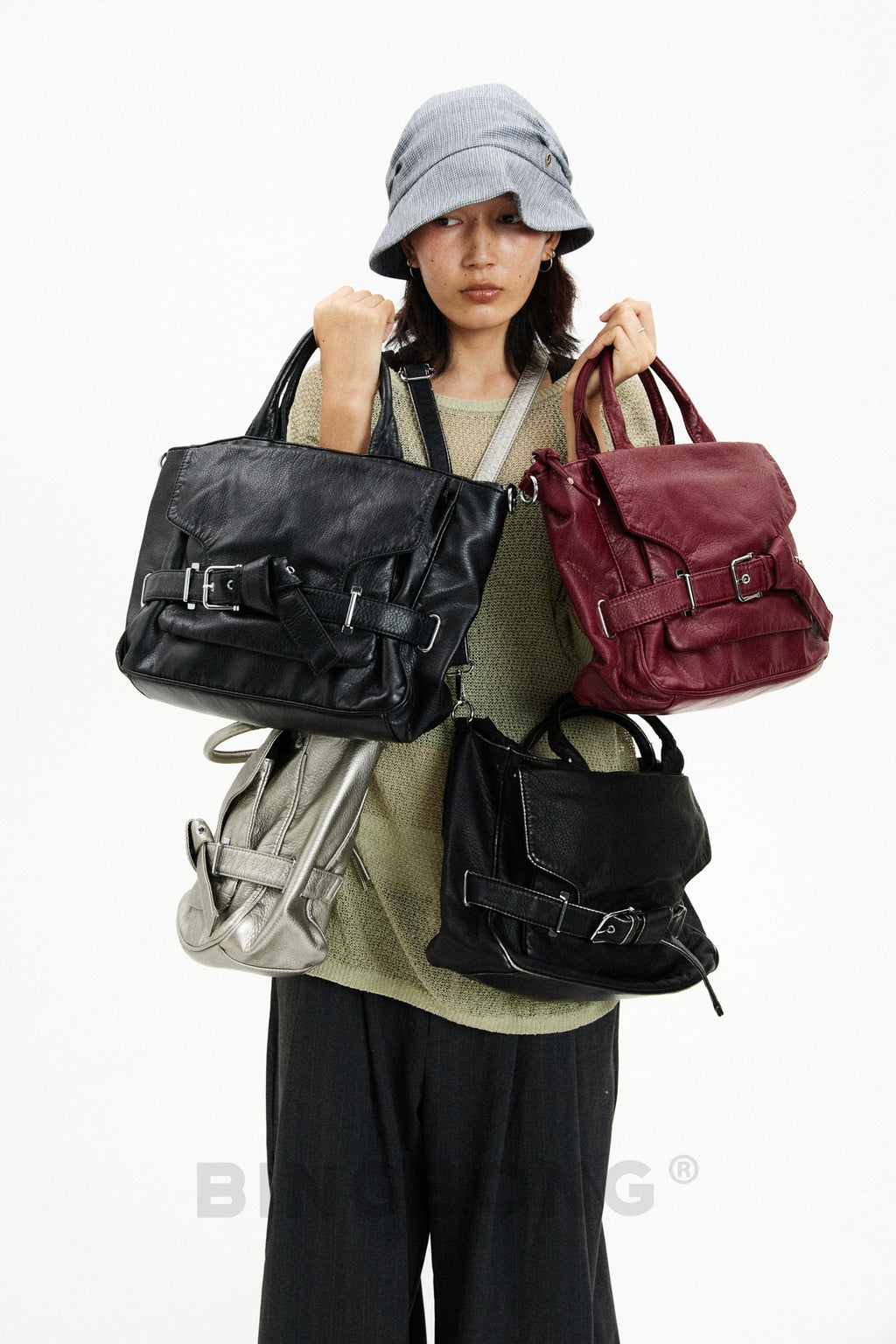 BINGBONG Urban Simple Shoulder Messenger Bag