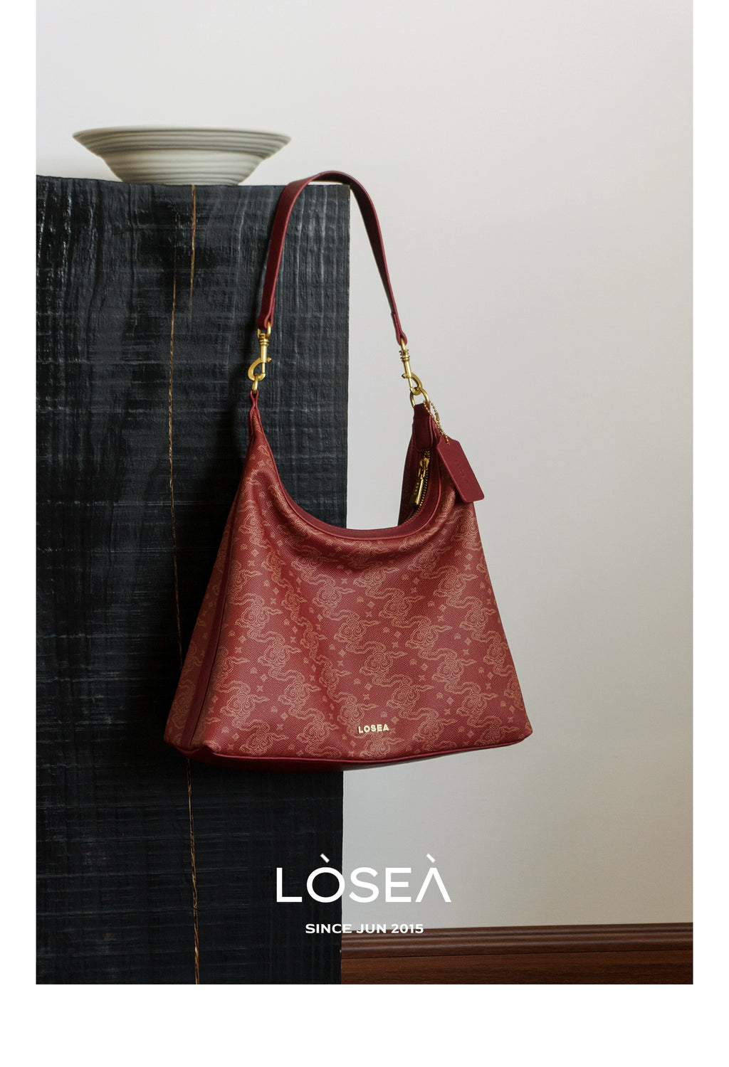 LOSEA Ruyi Moire Shoulder Premium Underarm Bag