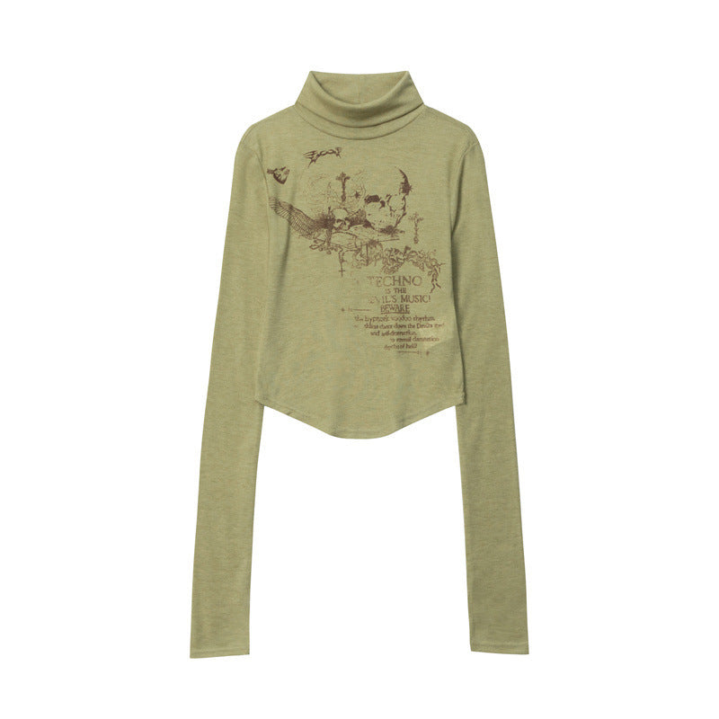 Nariele Fun Skull Alphabet Print Babes Tee