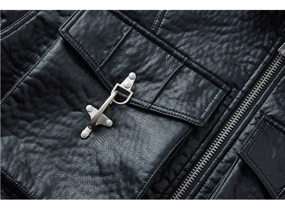 EME Vintage Lapel Loose Double Pocket Jacket