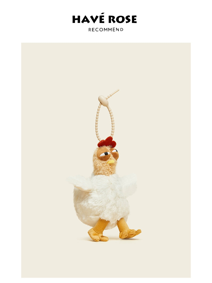 HAVEROSE Laying Chicken Creative Bag Pendant