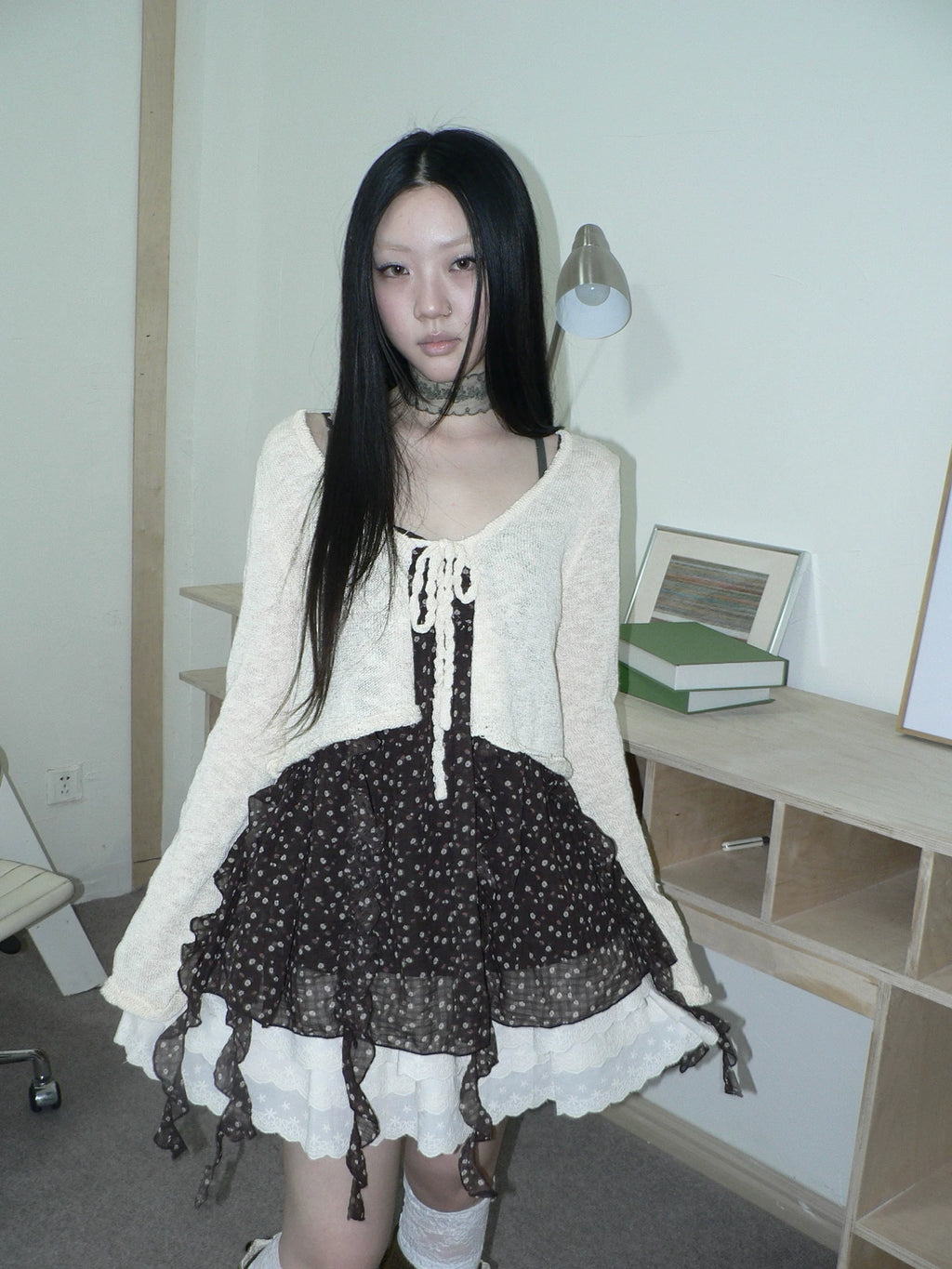 Ang: Project Vintage Strap-on Knitted Cardigan Jacket