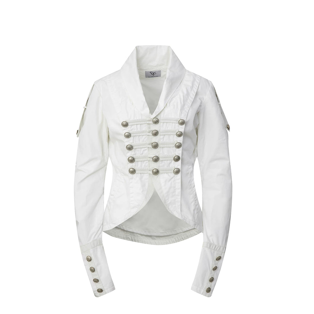 DoublePunch Leather Short Long-sleeved Jacket