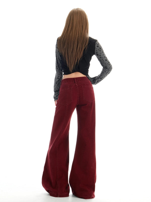 KPSR Straight Loose Micro-pull Jeans