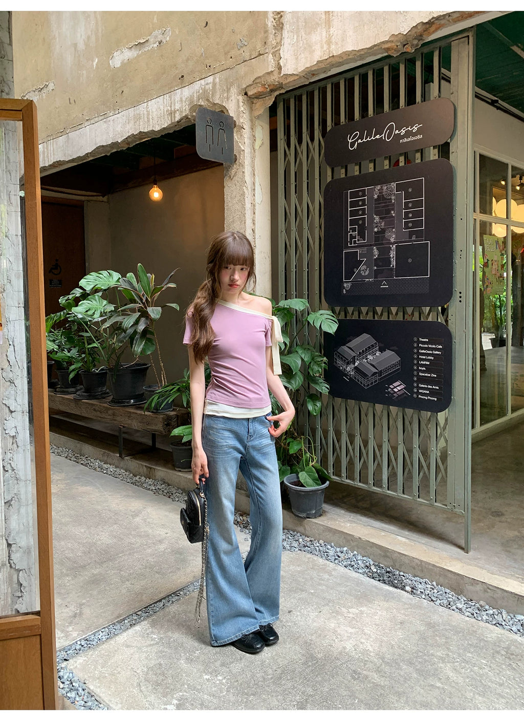 KANO Pleated Micro-elastic Horn Jeans