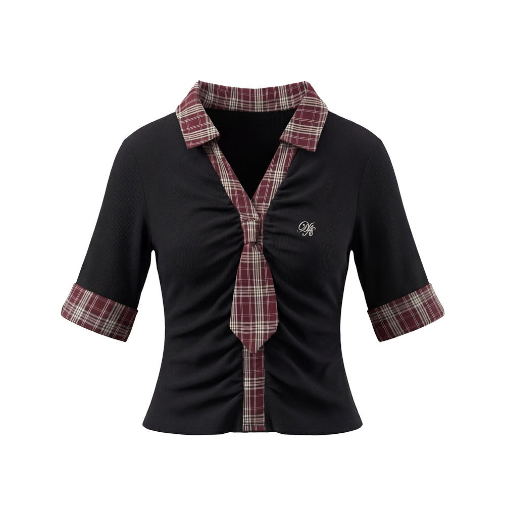 HeyHenry Fake Two-piece Tie Slim Tee
