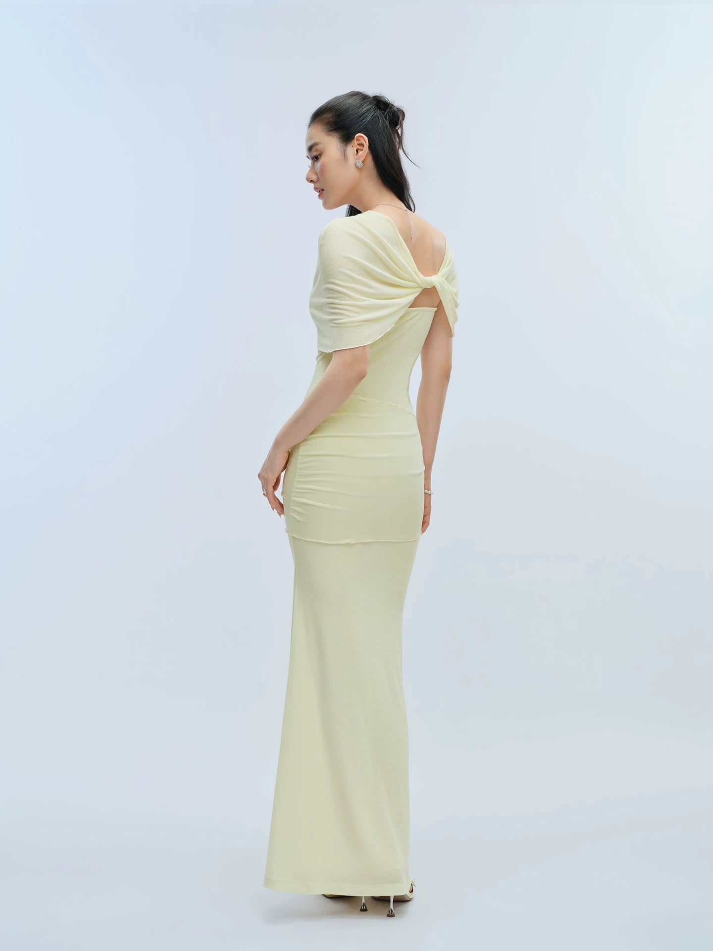 J TheChosen Handmade Tube Top Shawl Dress