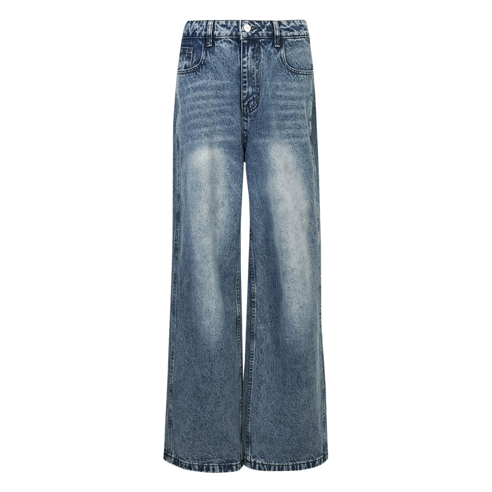 FUNKYFUN Spray Ma Liu Straight Versatile Jeans