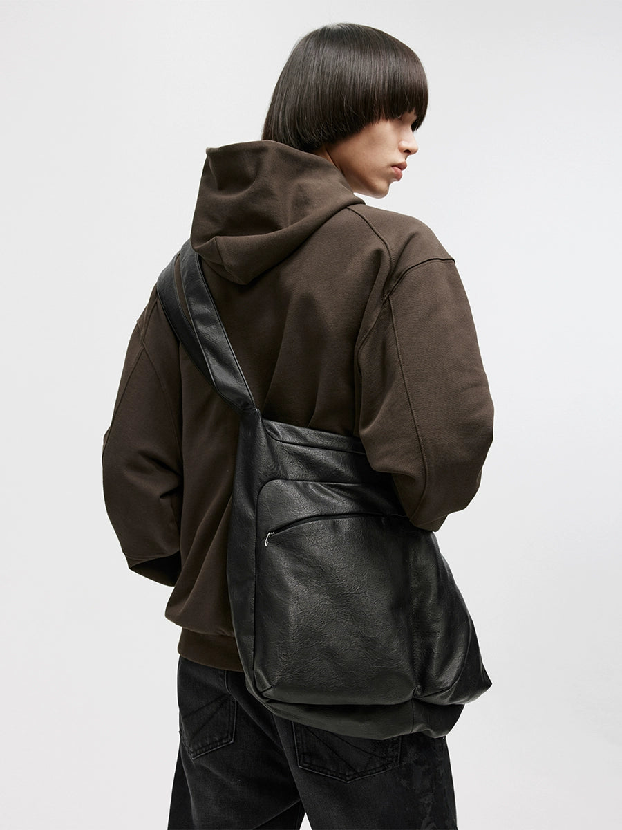 LIMPIDOCULUS Kelp Knot Leather Shoulder Messenger Bag