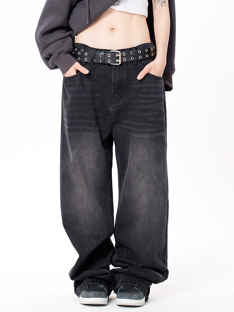 MMBBT Vintage Loose Drape Straight Jeans