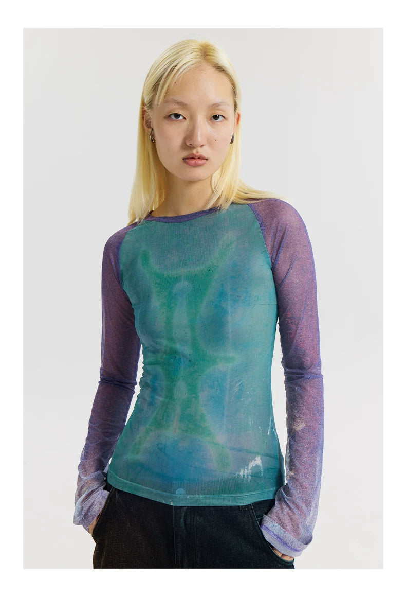 CONP Shoulder Mesh Slim Tee