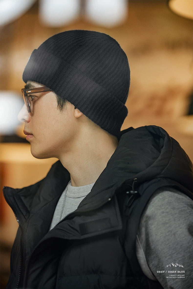 Maden Vintage Alphabet Knitted Wool Hat