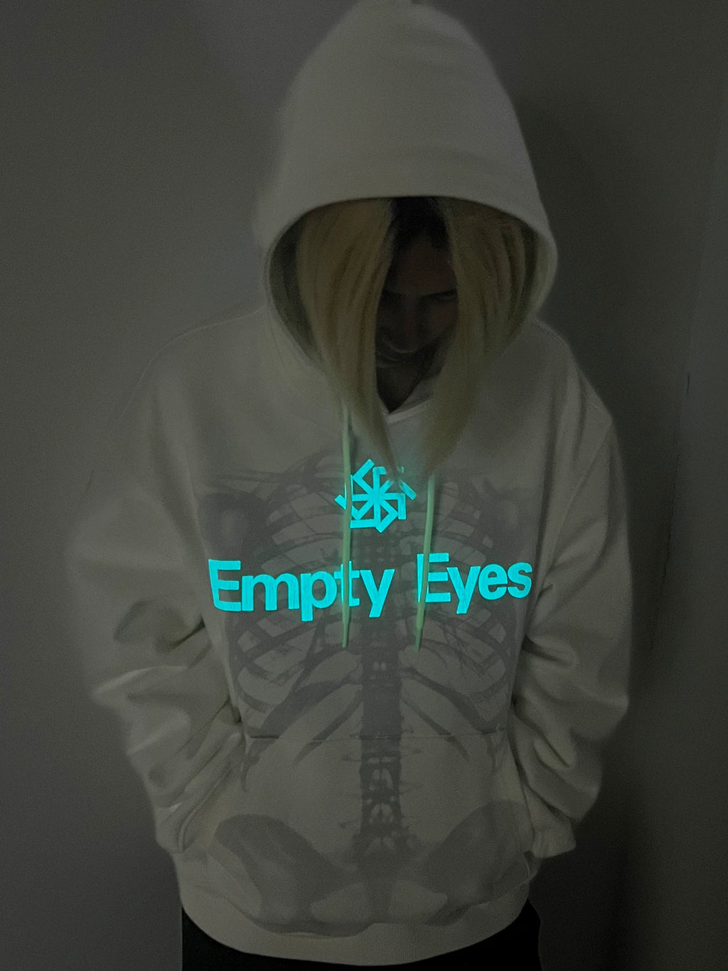 Empty Eyes Vintage Light Variable Loose Hooded Sweater