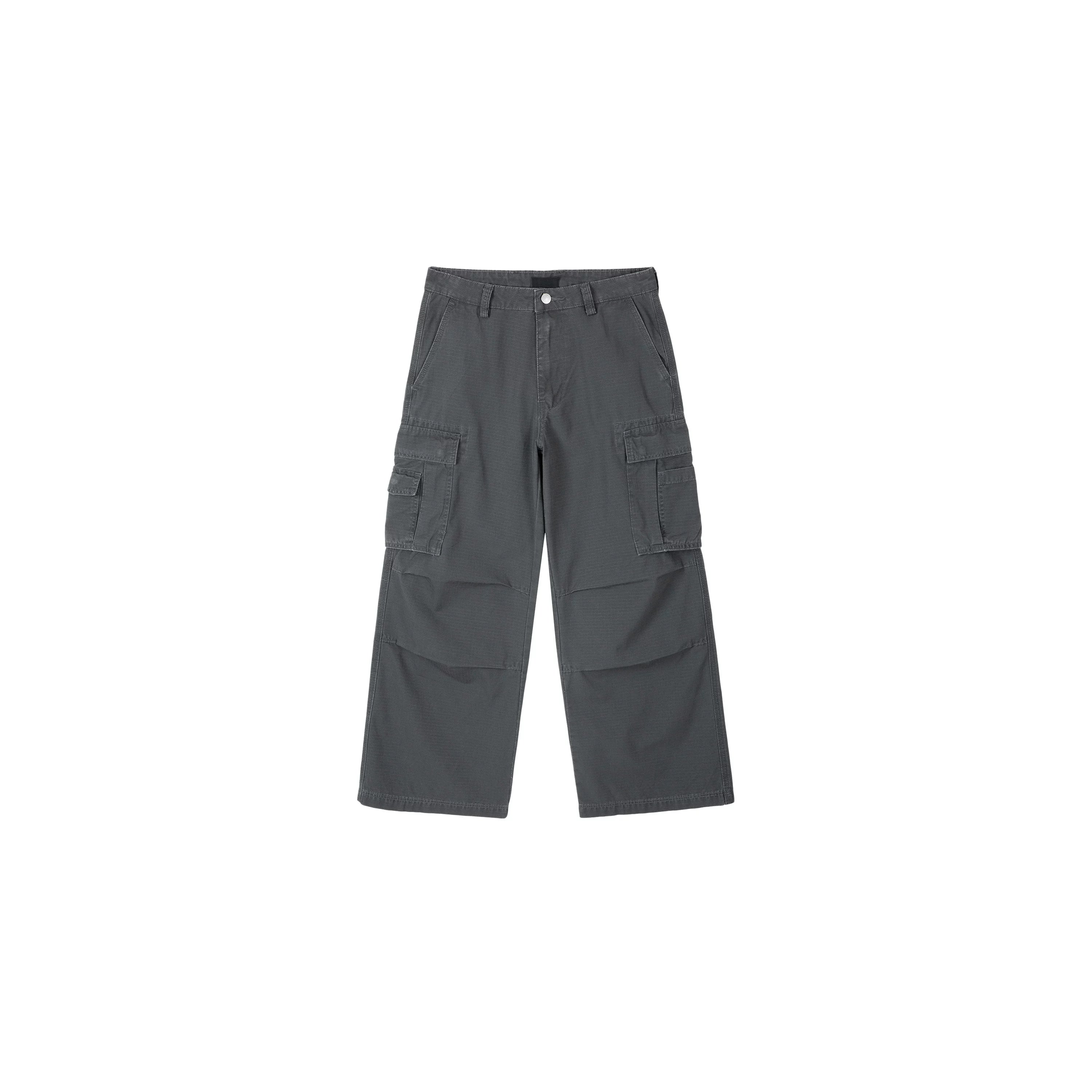 PLUS NO LOGO Washed Loose Wide-leg Cargo Pants
