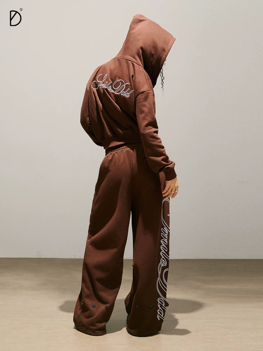 SMILEDDD Simple Cardigan Casual Sweatpants
