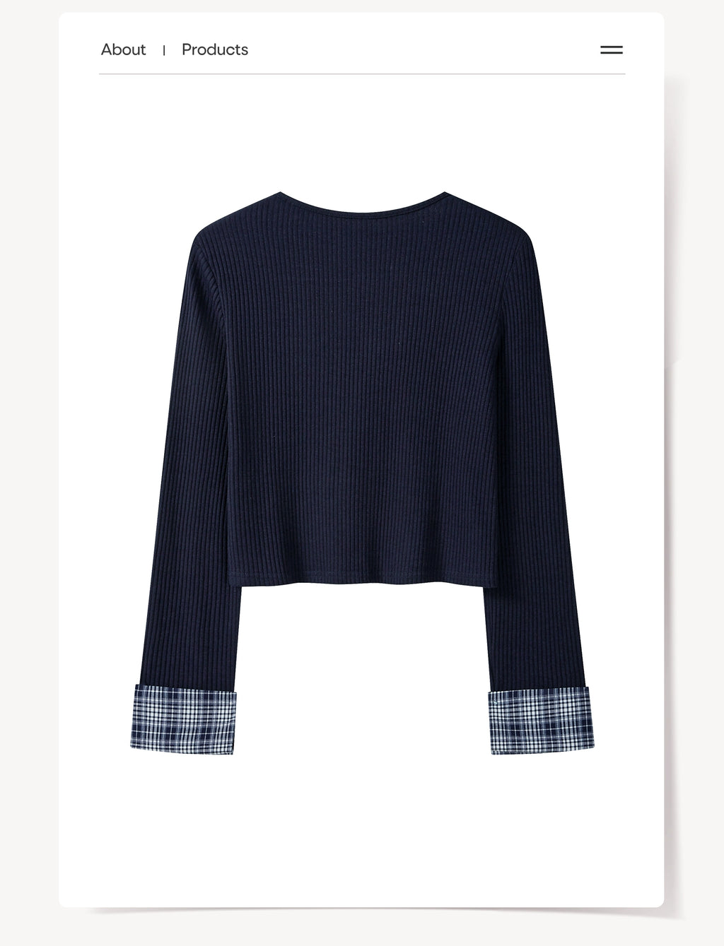 Cantonstory Color Button Knitted Slim-Fit Cardigan