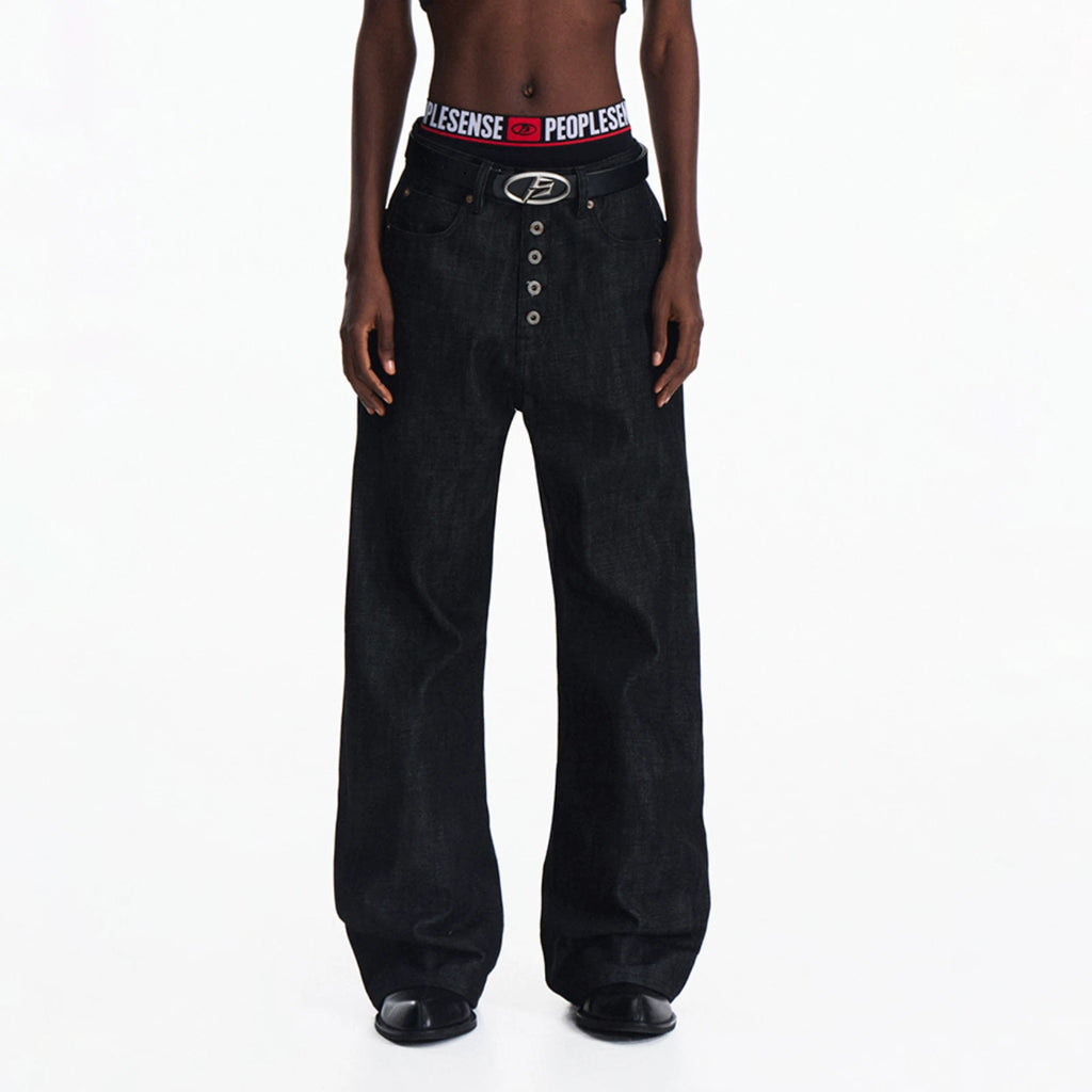 PEOPLESENSE Loose Straight Jeans