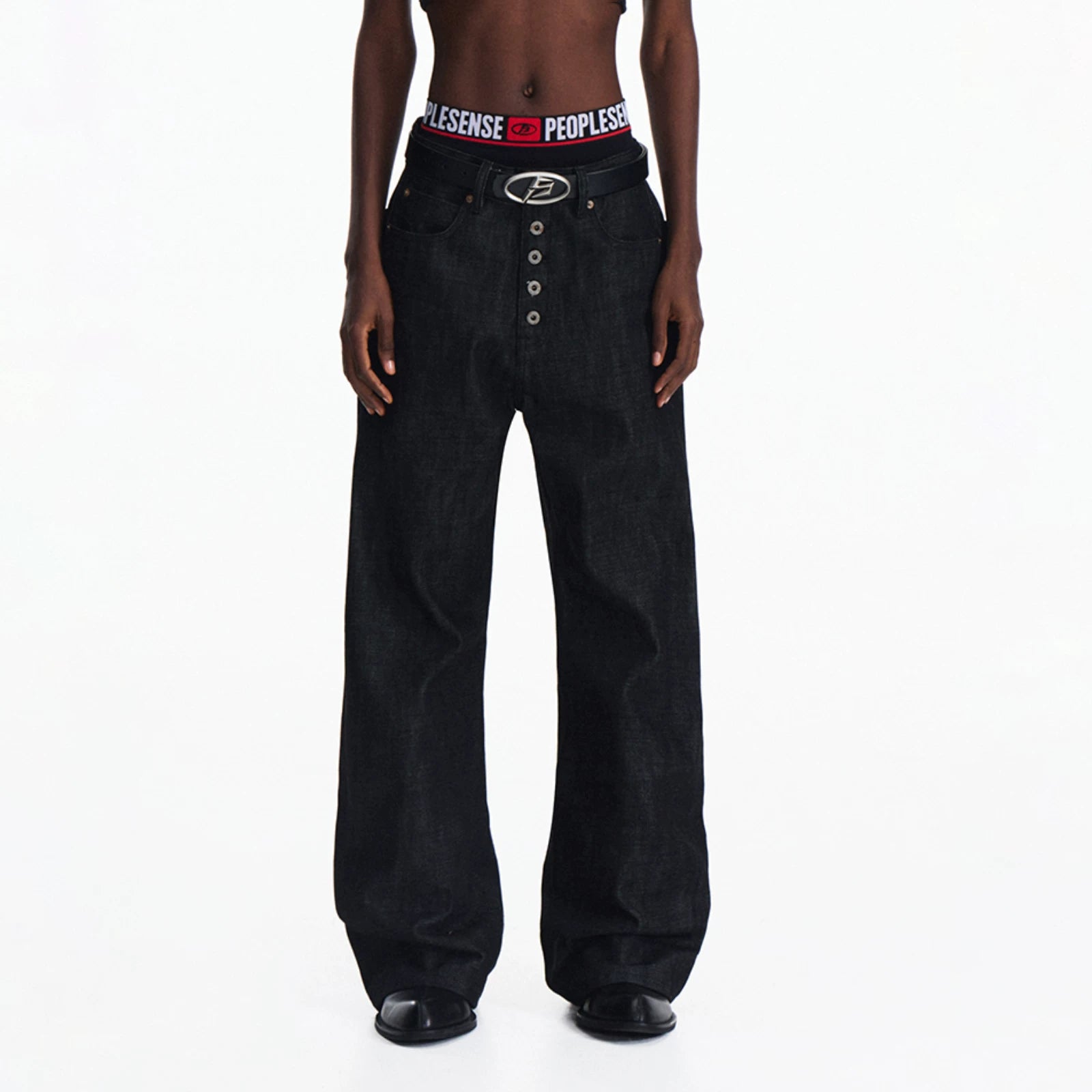 PEOPLESENSE Loose Straight Jeans