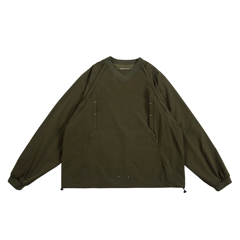 NOEARS Vintage V-neck Loose Sweater