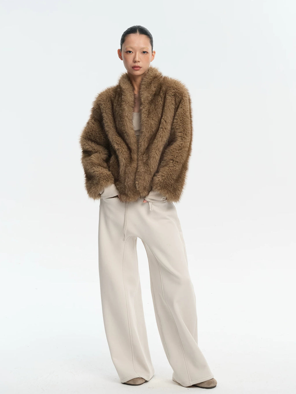 LINY LIBERTY Vintage Loose Plush Jacket