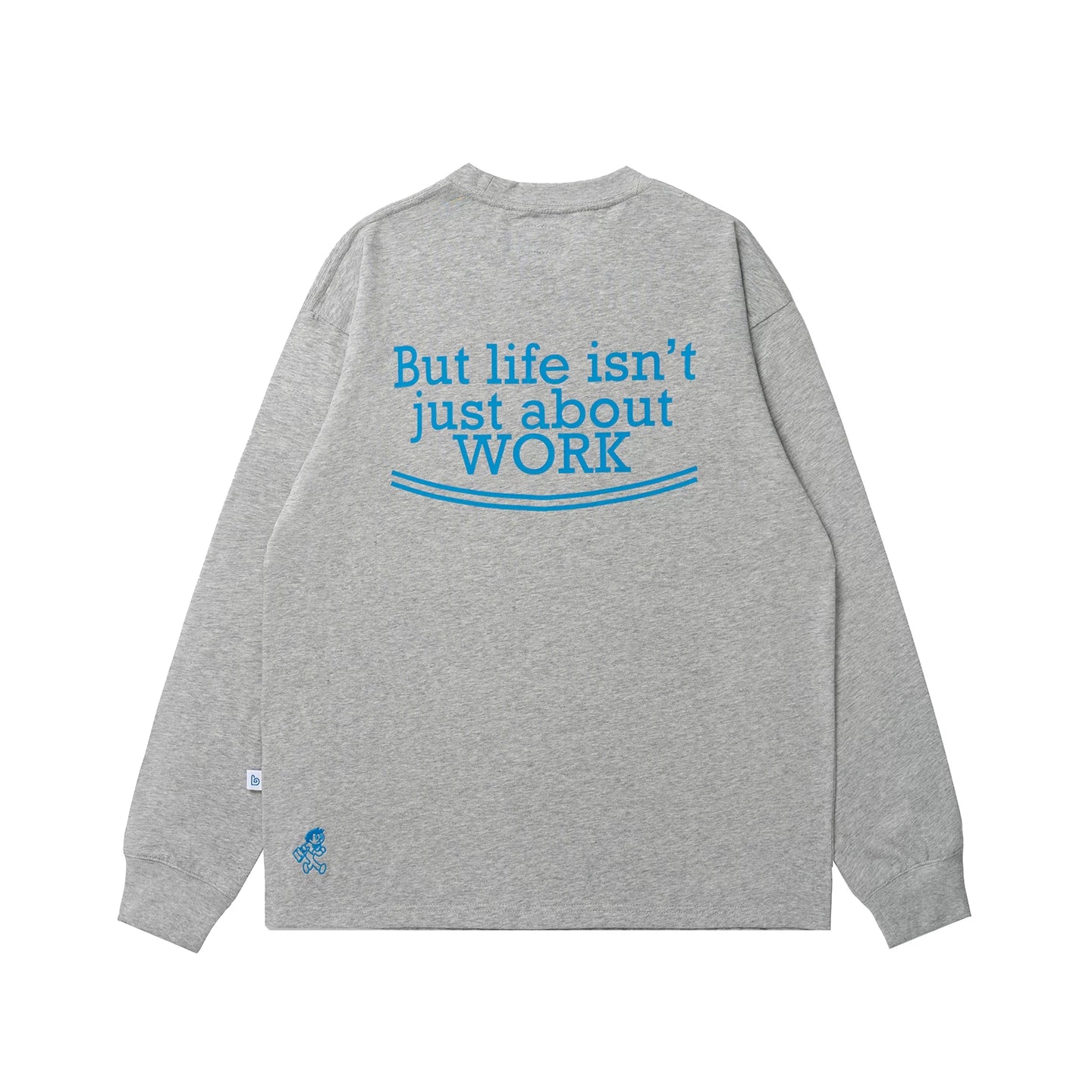 BENT IDEA Letter Print Loose Long Sleeves