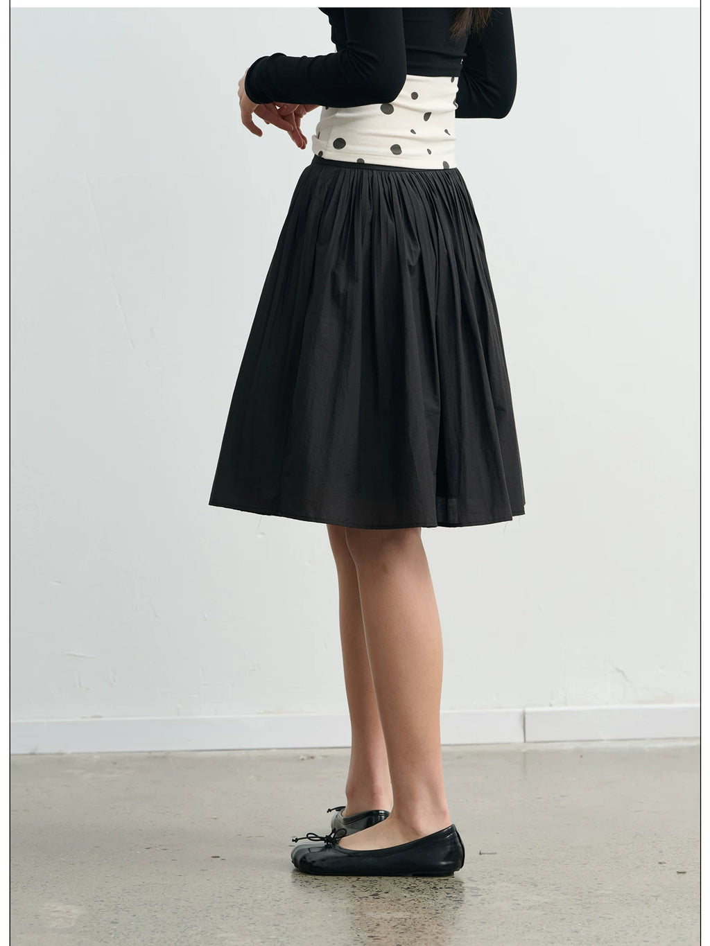 LINY LIBERTY Organ Pleated Skirt