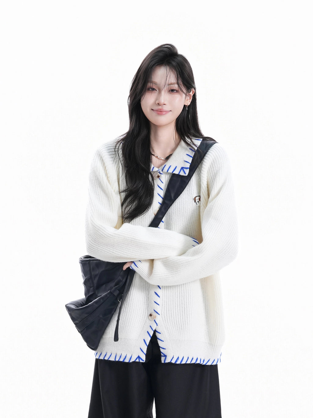 Zuocisankon Premium Lighting Thread Knitted Cardigan Sweater