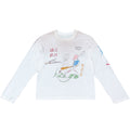 WASE Childlike Painting Micro-transparent Mud Dyeing Spray Dyeing Retro Long Sleeves