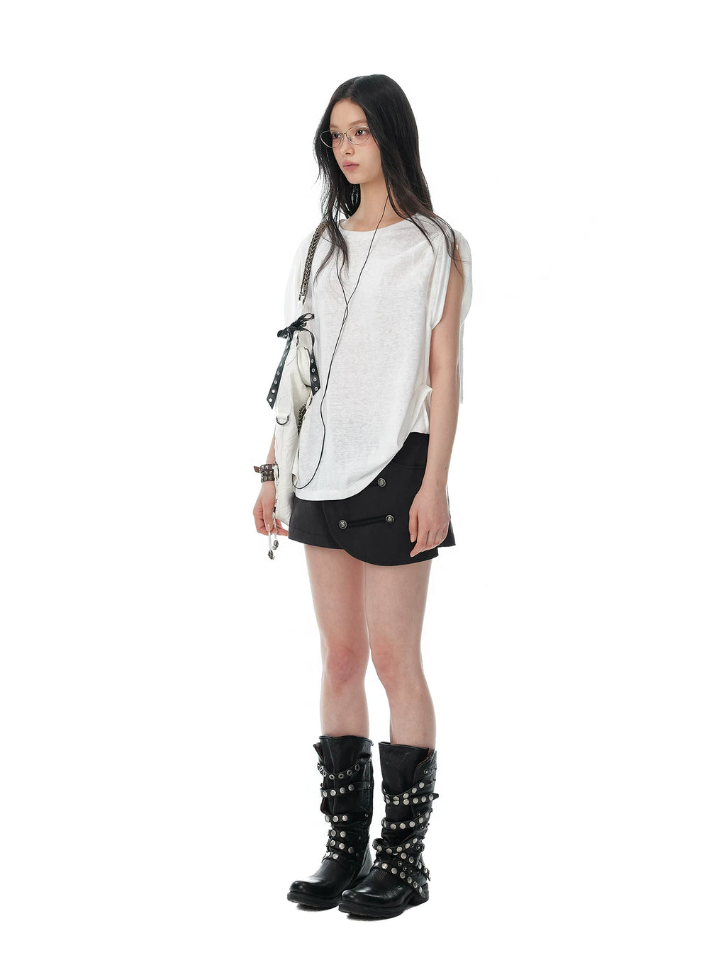 JIKOO Thin Breathable Drape Sleeveless Tee