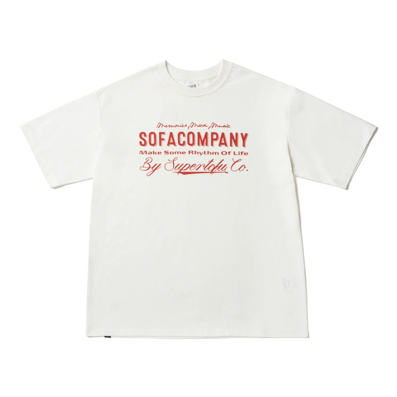 SUPERTOFU Vintage Casual Versatile Shoulder Tee