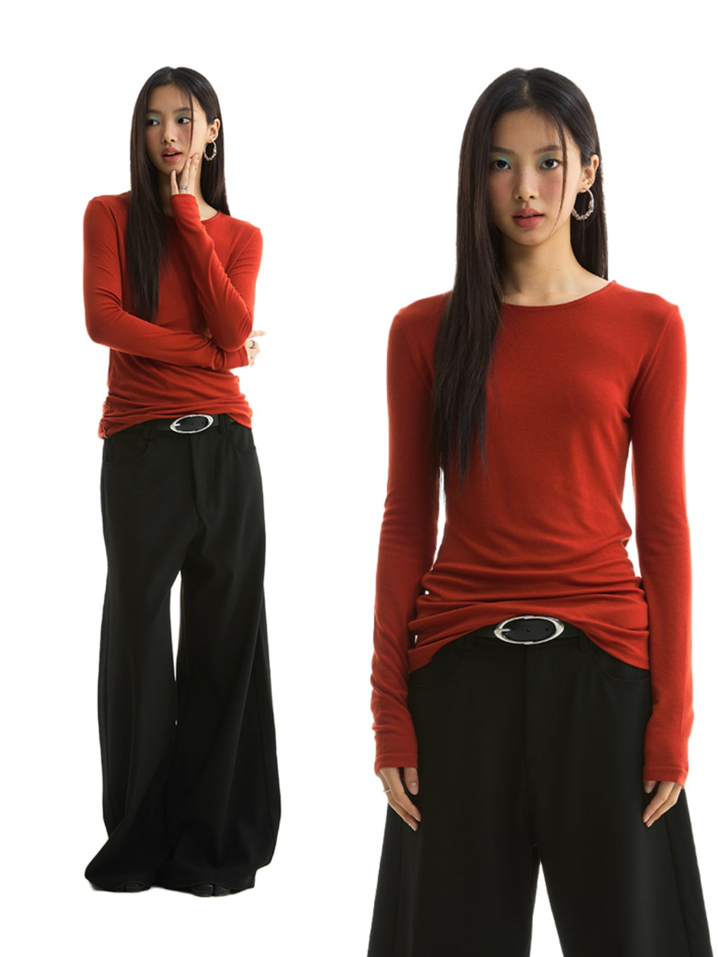 FUNKYFUN Skin-friendly and Comfortable Long Shirt