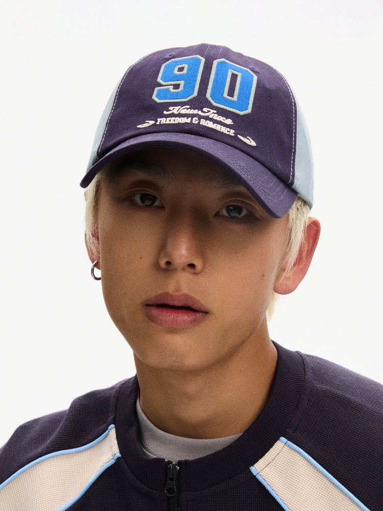 NewJNXS Contrasting Color Digital Logo Baseball Cap