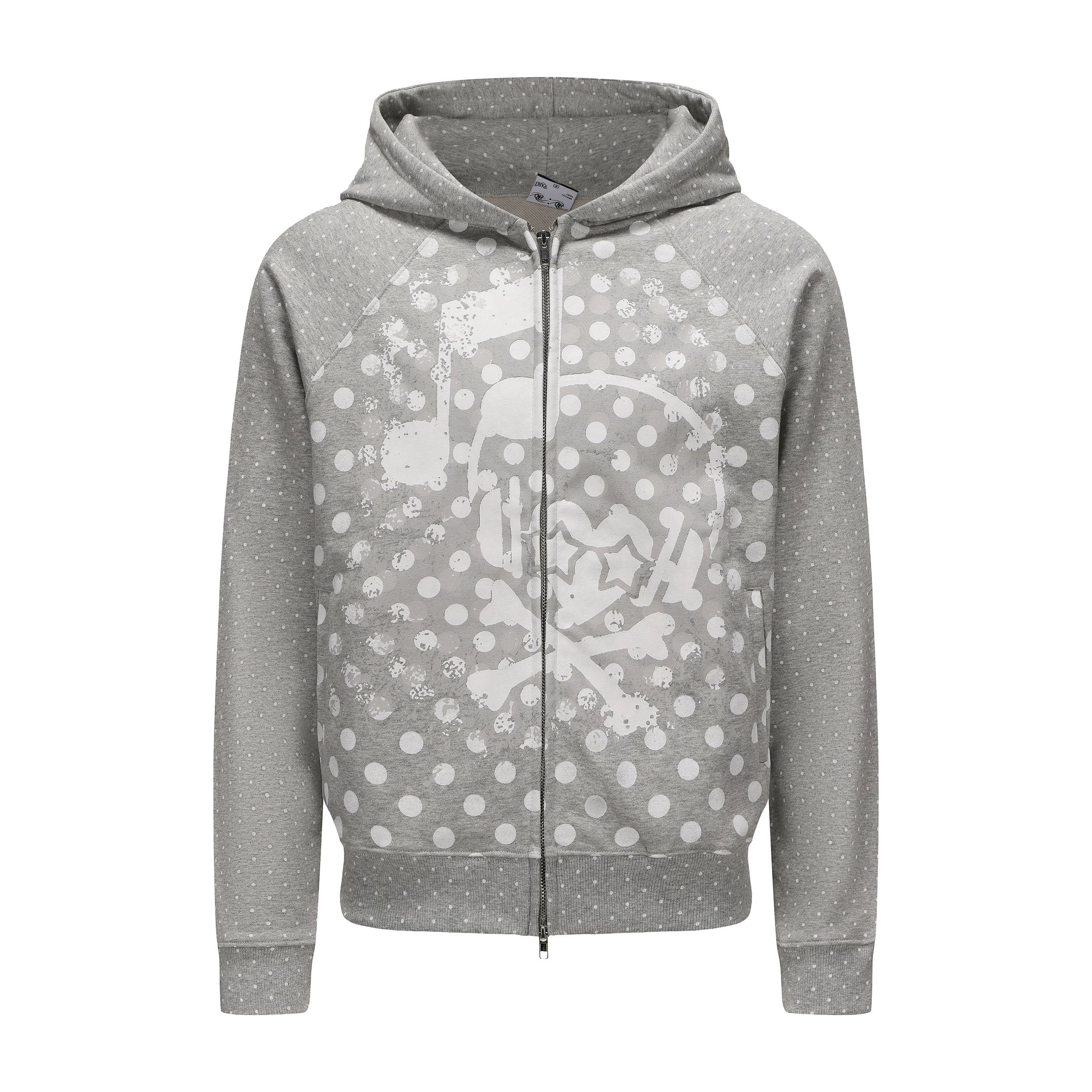 PAIKI Polka Dot Earphones Skull Music Note Jacket