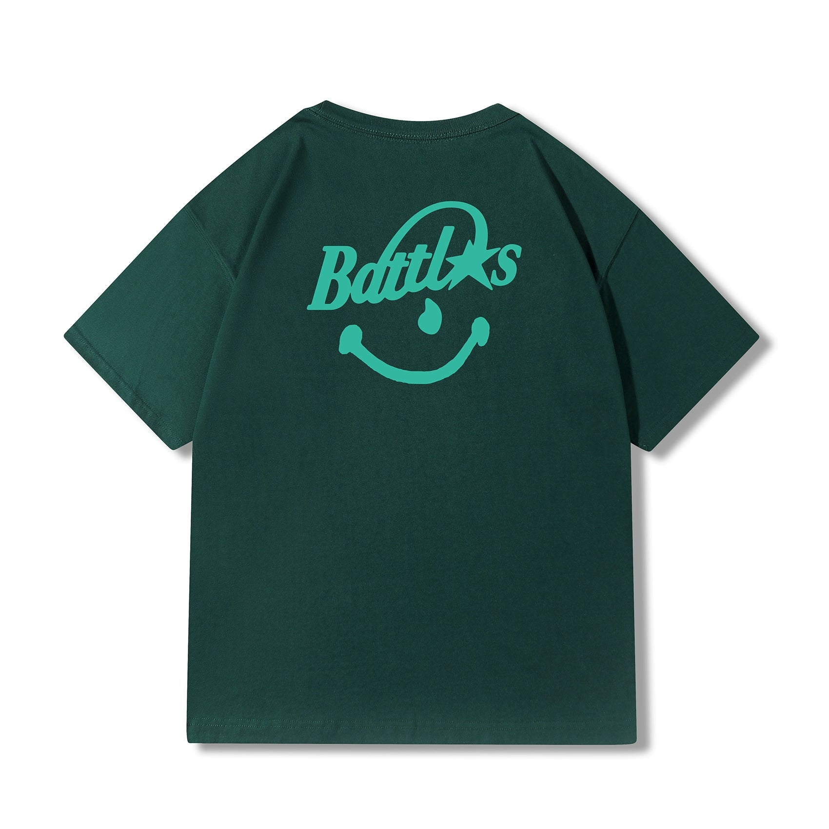 Battles Smiley Print Casual Tee