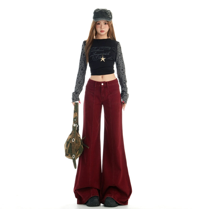 KPSR Straight Loose Micro-pull Jeans