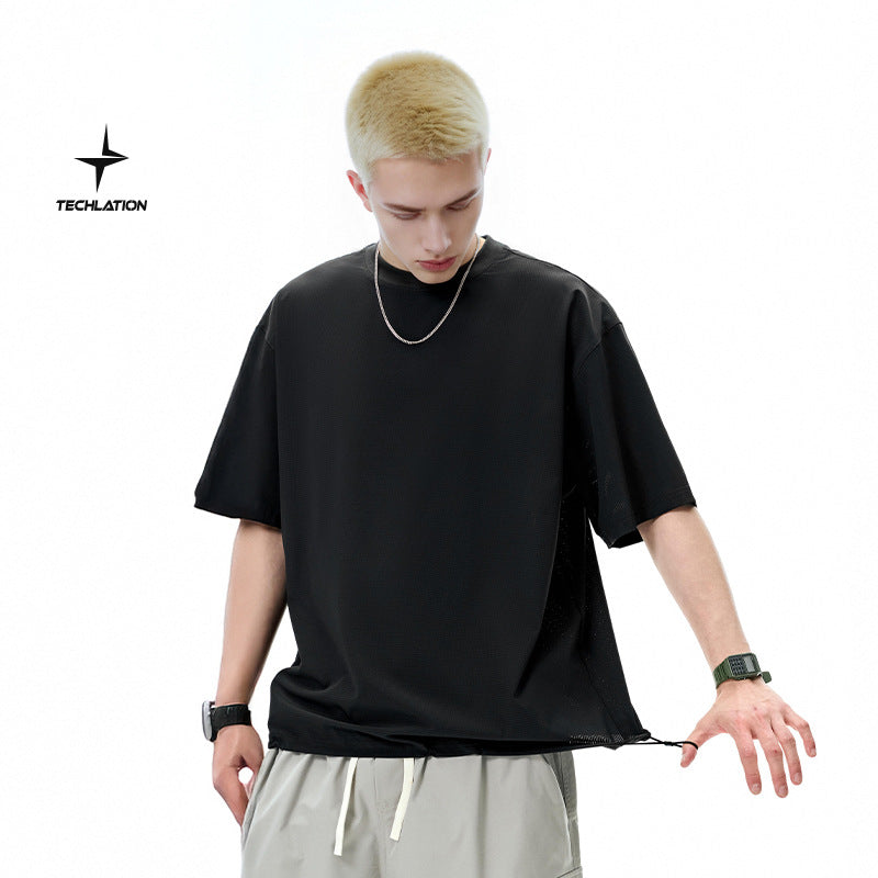 INF TECH Outdoor Breathable Quick-dry Cooling Short Sleeve T-shirt