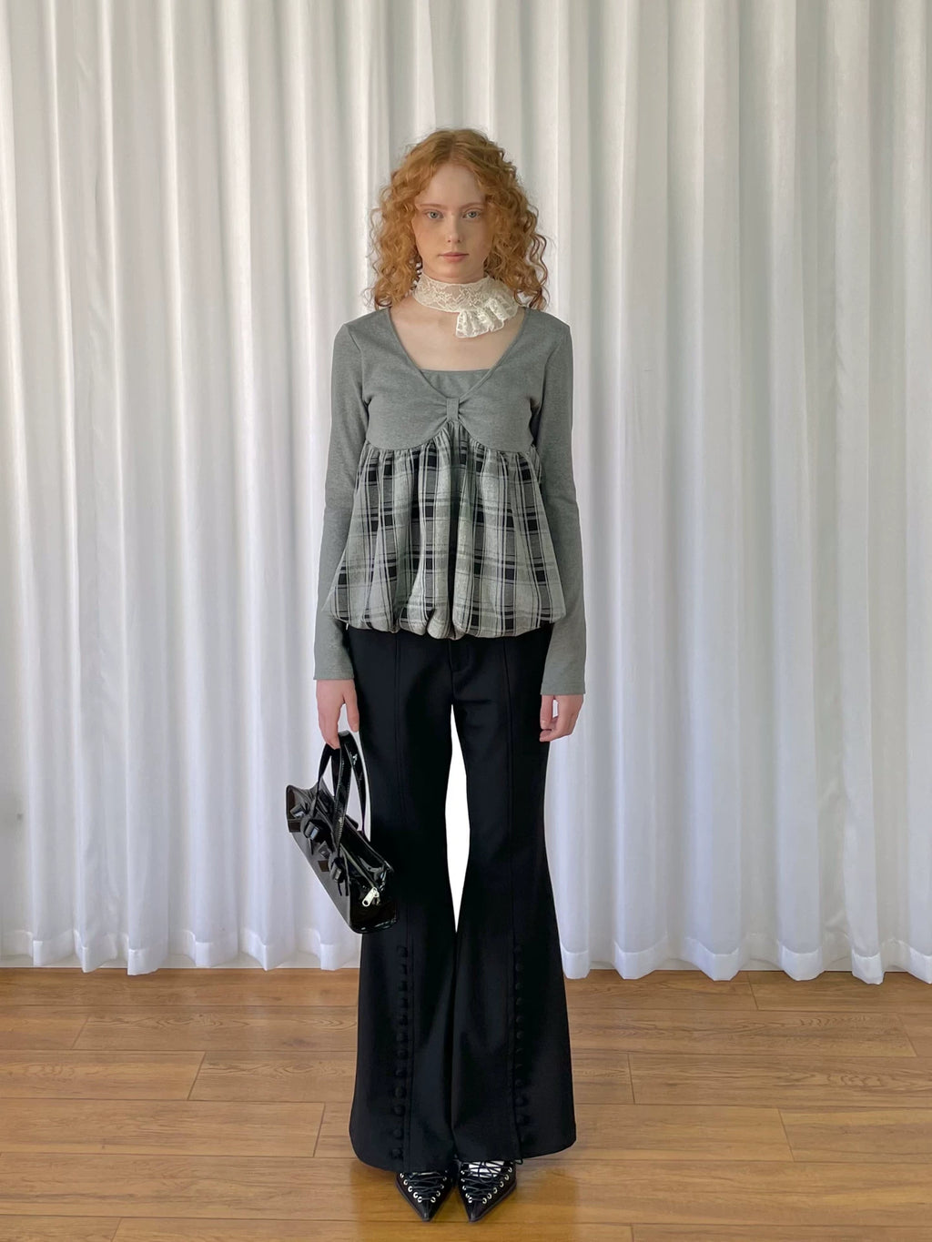 Loosesmell Skinny Premium Drape Wide Leg Pants Floor-mopping Pants