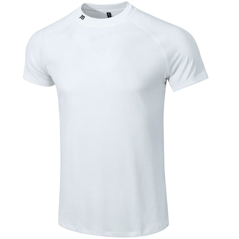 Muscle Dog Small Turtleneck Sports Embroidered Shoulder Tee