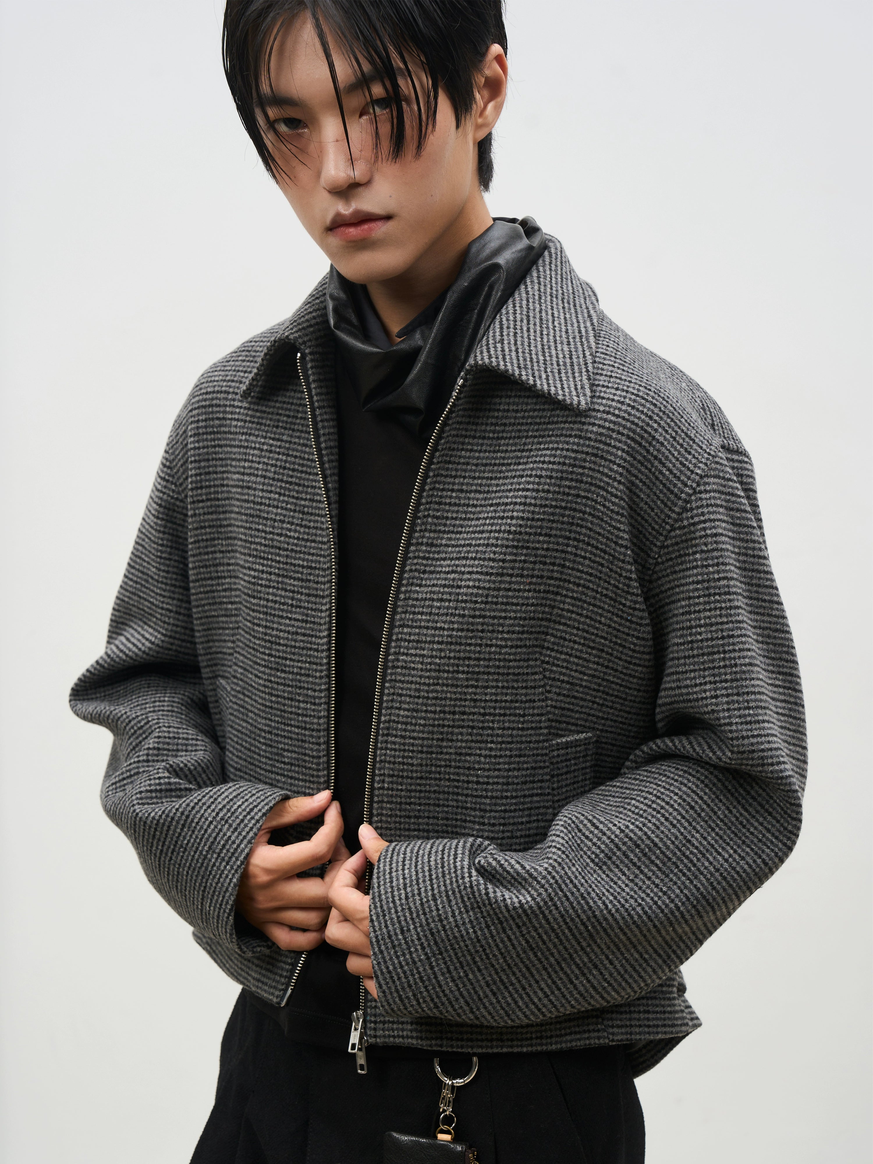 SOUTHFISH Korean High-end Retro Polished Short Jacket