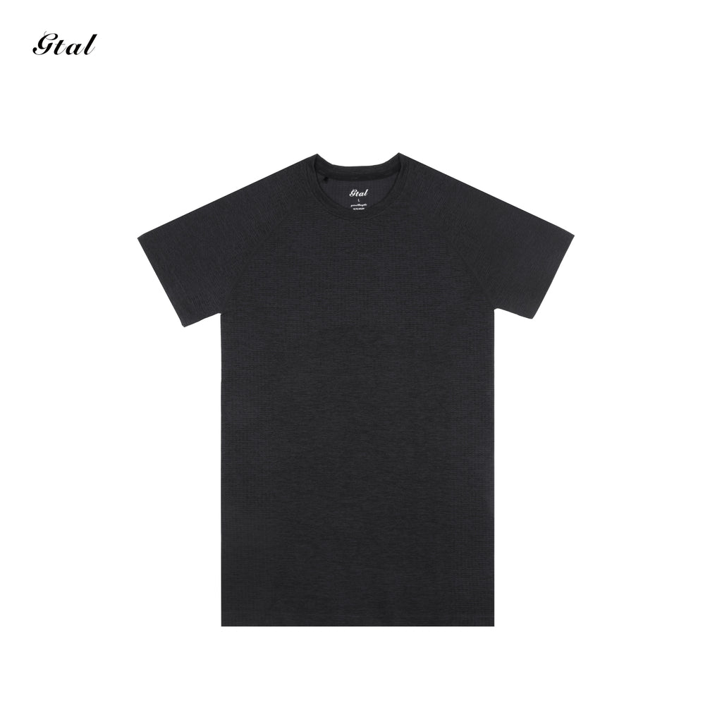 GTAL Quick Drying Fitness Elastic Slim Fit Crew Neck Tee