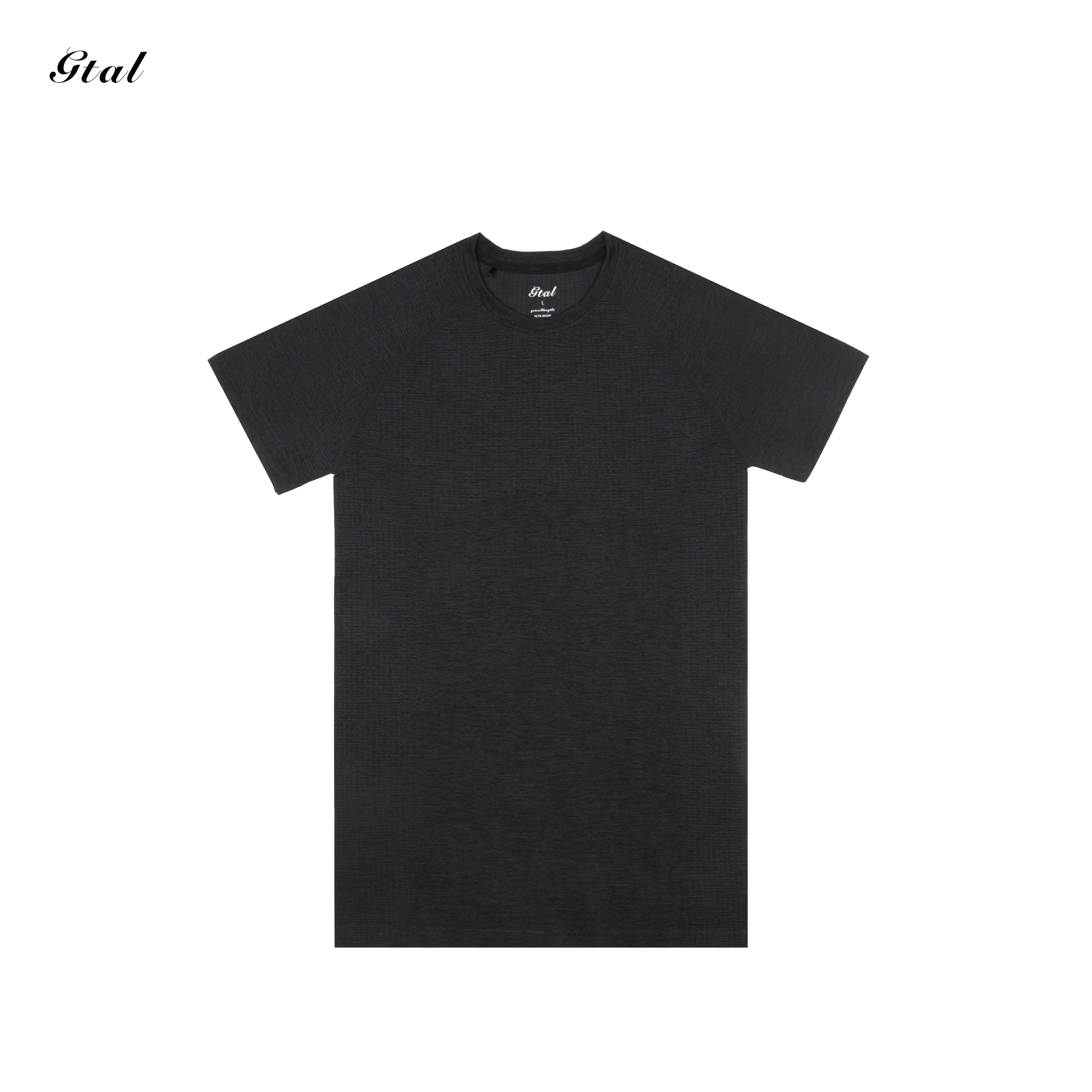 GTAL Quick Drying Fitness Elastic Slim Fit Crew Neck Tee