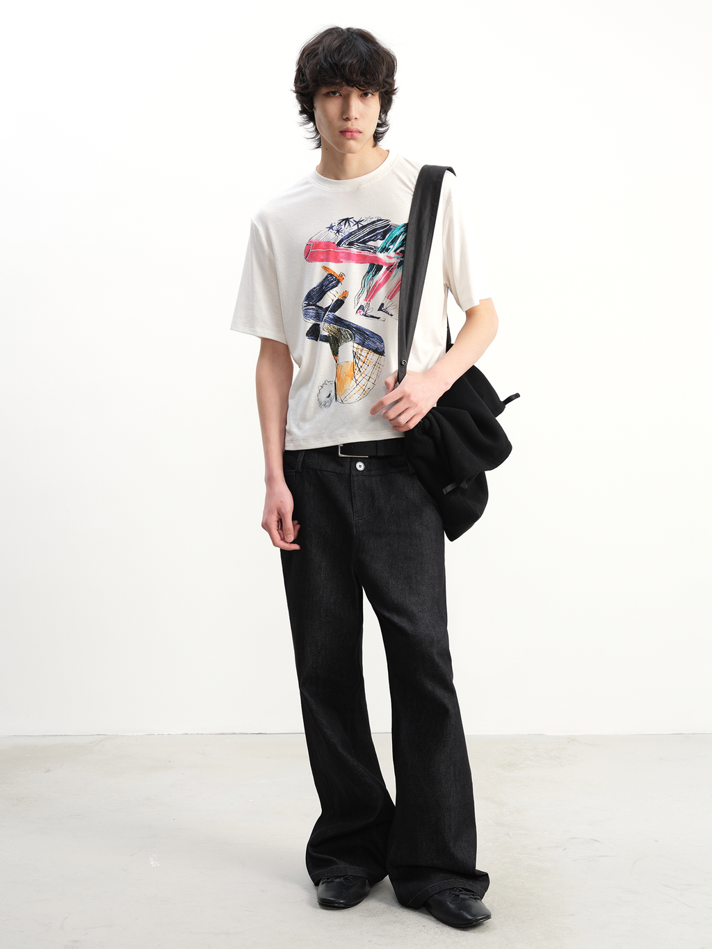 JCAESAR Retro Micro-pull Jeans