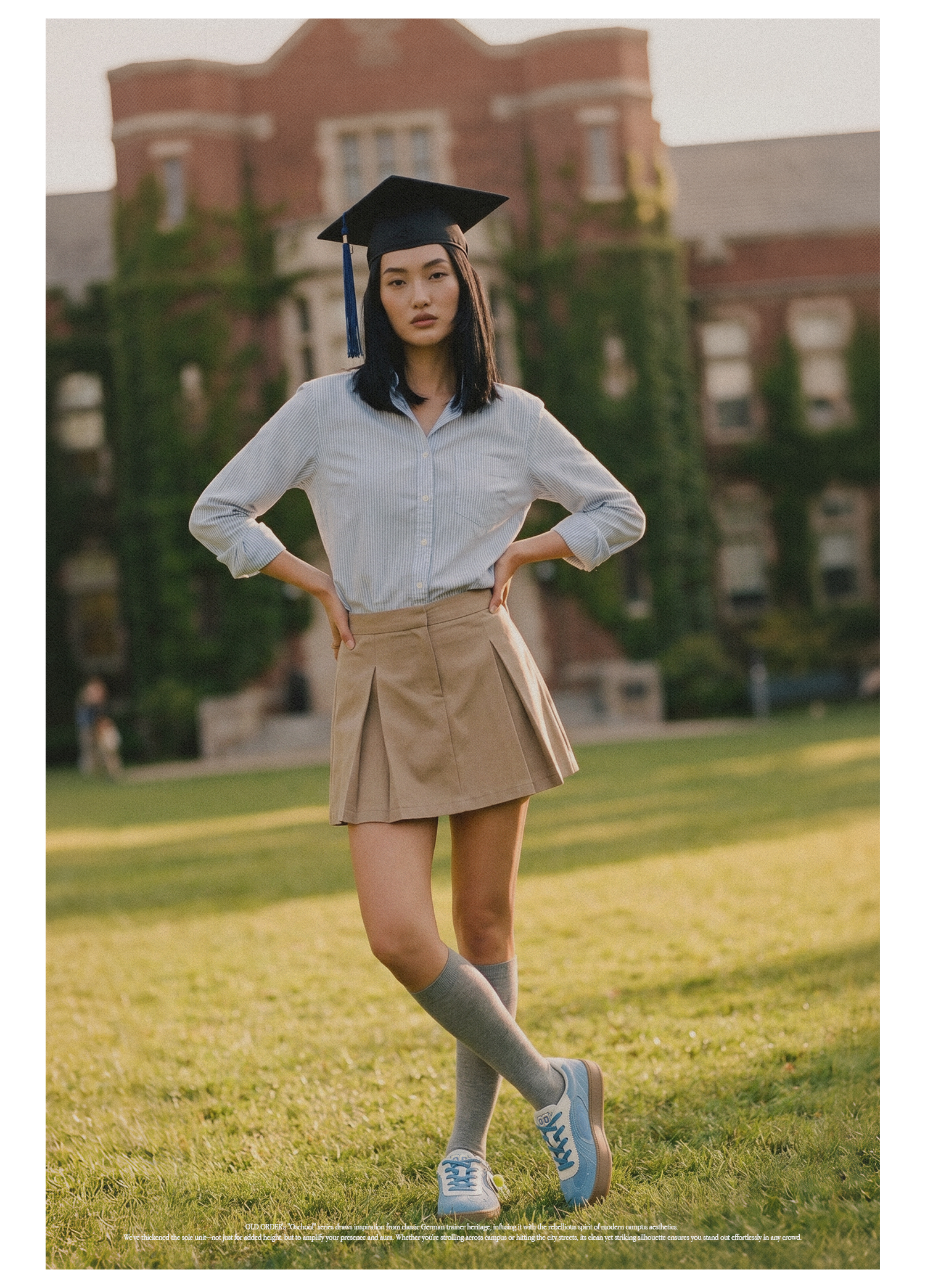 OLDORDER Thick-soled College Breathable Versatile Casual Shoes