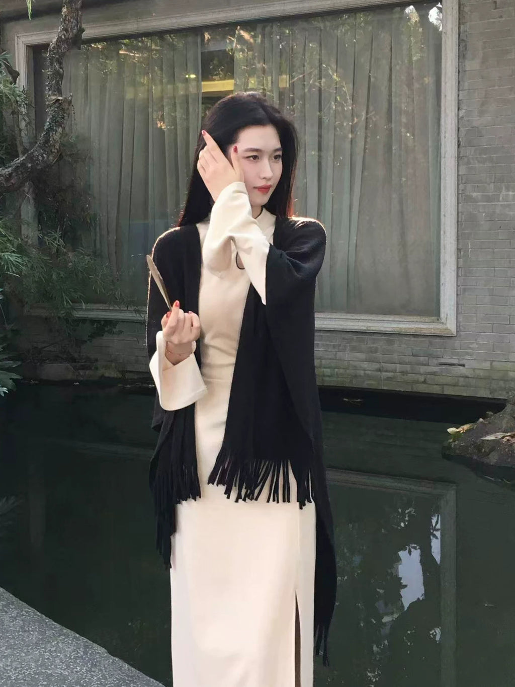 ZIHE Knitted Versatile Long Shawl