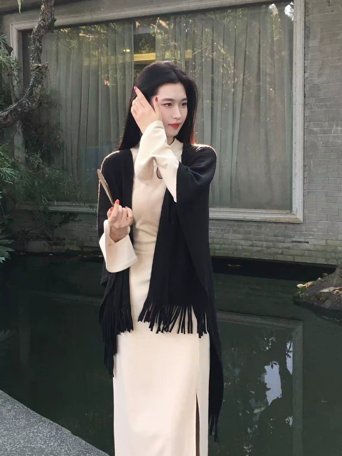 ZIHE Knitted Versatile Long Shawl