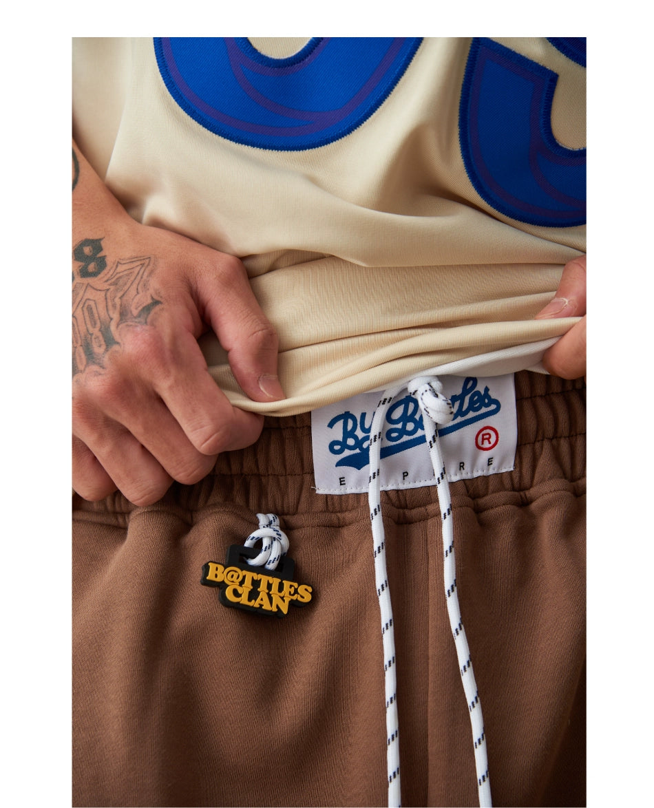 Battles Embroidered Multi-pocket Terry Tooling Shorts