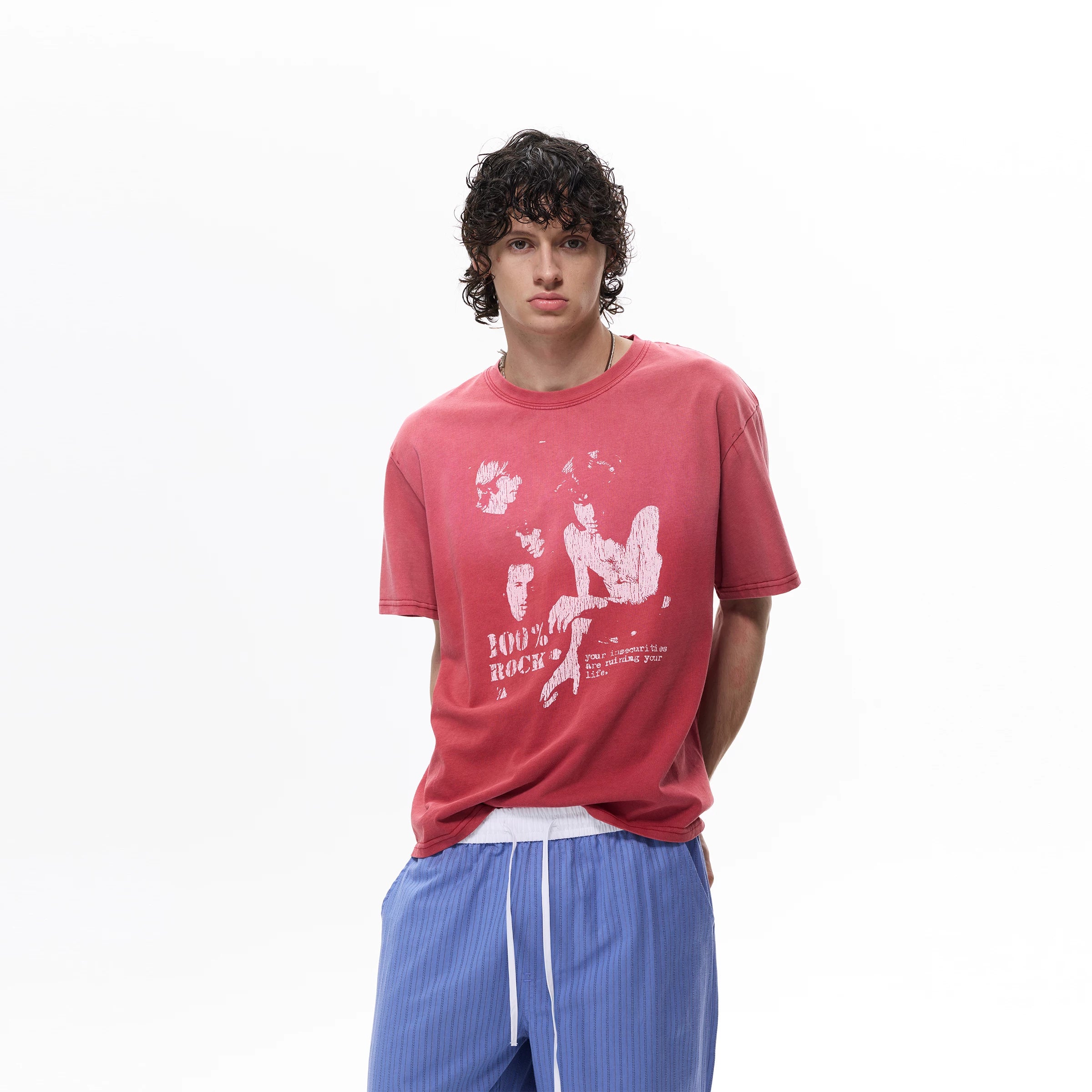 WLNEXT Vintage Premium Sense Loose Tee