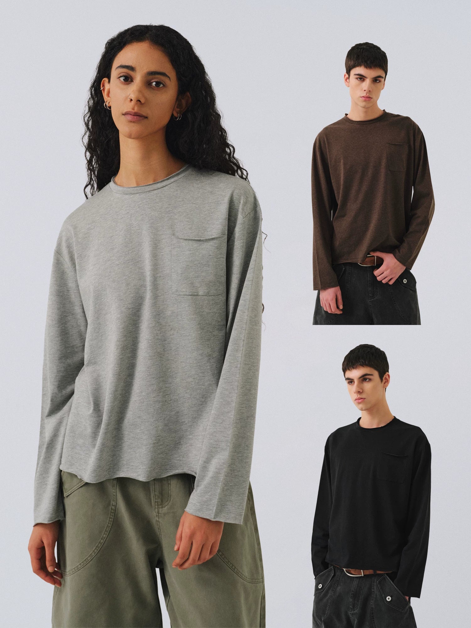 VLABMADE Fine Tencel Linen Cotton Blend Long Sleeve Base